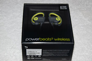 Beats Dr Dre Powerbeats 2 Active Collection Wireless Headphones MKPX2AM/A Yellow