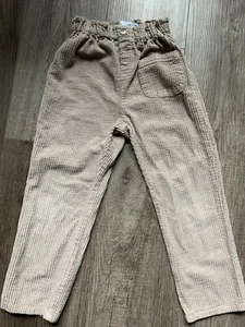 Zara Girls Tan / Beige Corduroy Pants, Size 4-5 - Picture 1 of 3