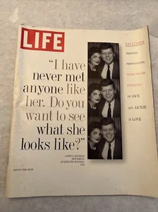 Vintage LIFE MAGAZINE AUGUST 1995 John F Kennedy Describing Jacqueline Bouvier - Picture 1 of 2