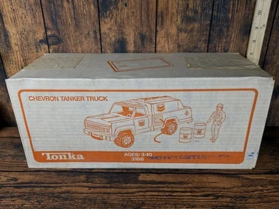 Caminhão-tanque Tonka Chevron 3166 vintage nova caixa lacrada  - Imagem 1 de 4