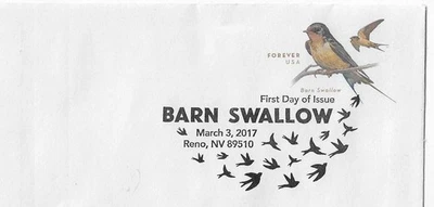 U696 Barn Swallow # 6 Envelope (AD) - Image 1 of 2