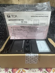 TOA ZM-104A Impedance Meter - Black New With Case - Picture 1 of 12