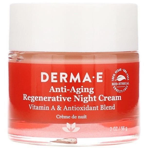 Derma E, crema de noche regeneradora antienvejecimiento, paquete de 3 oz Foto 1 de 1