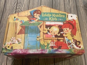 Vintage LIDDLE KIDDLE Klub Haus Spielset Tragetasche Aufbewahrungskoffer 1965 - Bild 1 von 11