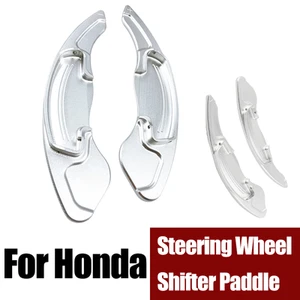 Silver Aluminum Alloy Car Steering Wheel Shifter Paddle For Honda Accord Civic - Imagen 1 de 6