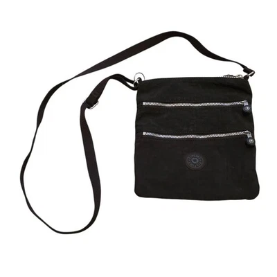 Kipling Keiko Crossbody Mini Bag Adjustable Strap Purse Black Zip No Fob 8"x8" - Image 1 of 4