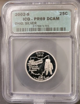 2002S Silver Ohio Quarter - Image 1 of 2