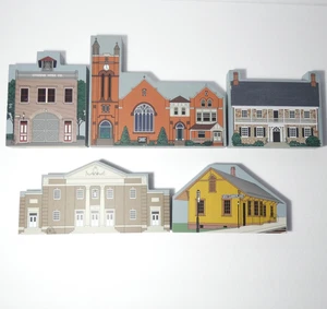 Hometowne Sammlerstücke Regal Sitzer Block Gebäude Neu Cumberland PA - 5er-Set - Bild 1 von 21
