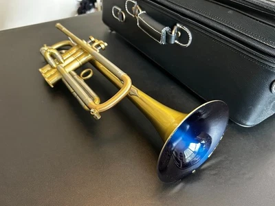 KCTC 1/YS/A Bb Trumpet with Blue Bell & Yamaha Xeno Leather Double Case - Image 1 of 4