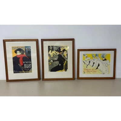 Trio of Toulouse-Lautrec Lithograph Posters – Framed in Brussels - Image 1 of 4