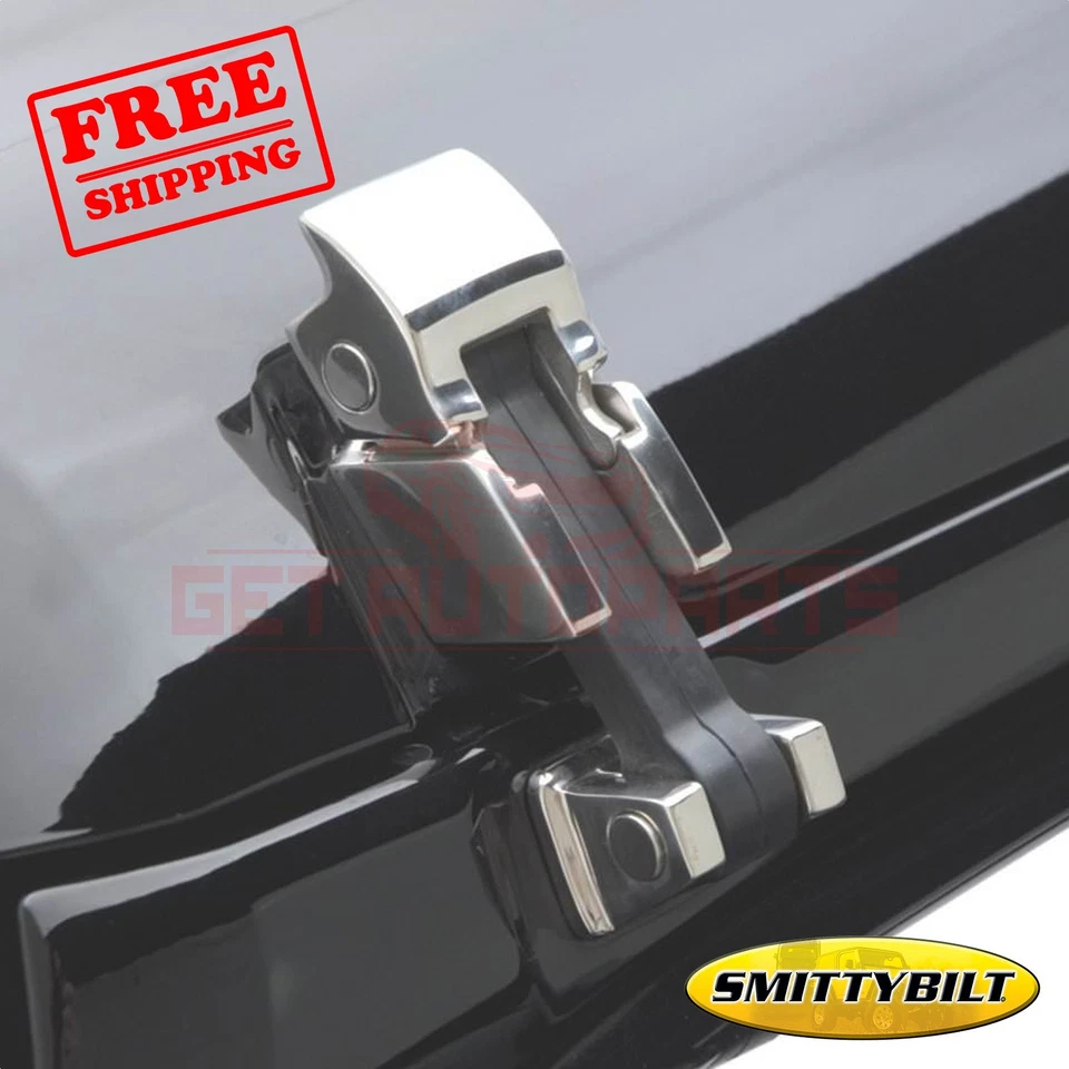 Pestillo de capó Smittybilt plateado pulido acero inoxidable para Jeep Wrangler 07-16 Foto 1 de 3