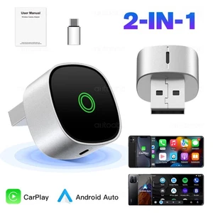 2-in-1 Wireless CarPlay Android Auto Adapter Plug & Play USB for iPhone Android - Bild 1 von 11