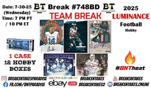 GREEN BAY PACKERS 2025 NFL Luminance Football Hobby CASE 12 BOX Break #748BD - Picture 1 of 1