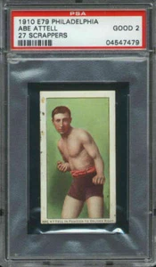1910 E79 Philadelphia Caramel Abe Attell PSA 2 Boxing - Imagen 1 de 1