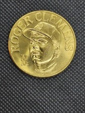 ROGER CLEMENS 🪙 1990 Bandai Sports Stats Collector Coins 