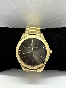 Michael Kors MK3381 Unisex Gold Stainless Steel Analog Dial Quartz Watch JNA442 - Picture 1 of 11