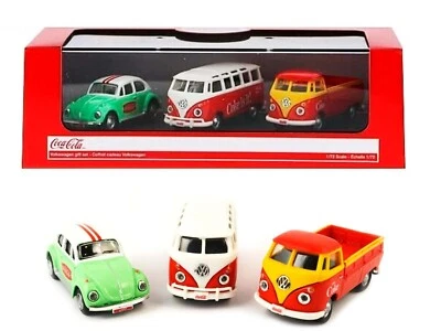 Motor City Classics 1:72 VW Gift Set Beetle, T1 Pickup & Samba Bus 458385-1D - Image 1 of 4