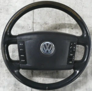 Lenkrad mit Schalter und SRS Modul Heizung anthrazit VW Touareg 7L 3D0419091T - Bild 1 von 7