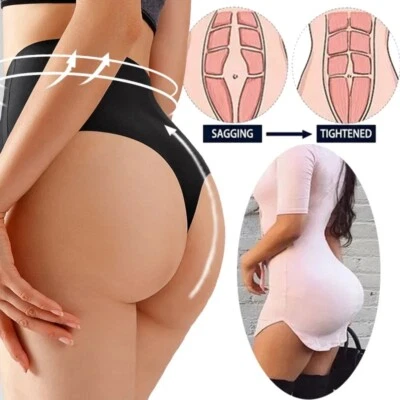 MISS MOLLY Pull Me Hold In Women High Waist Cincher Body Shaper Belly Control Thong Panties