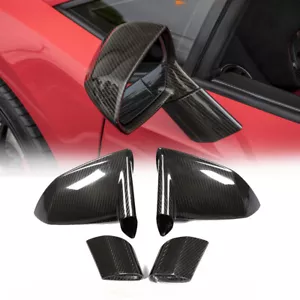 Carbon Fiber Side Mirror Cover Trim 2PCS For Lamborghini Gallardo LP550-570 E - Picture 1 of 12