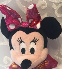 Disney Minnie Mouse 10" Ty Sparkle Plush Stuffed Animal Pink Polka Dots
