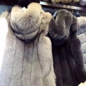 Women Outwear Slim Faux Fur Vest Overcoat Jacket Coat Hooded Warm Gilet Coat @ - Picture 1 of 5