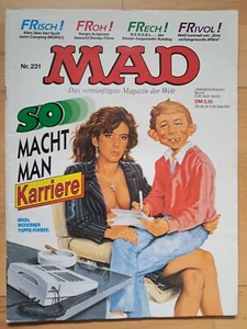 Alemán MAD Nº231 - EXCELENTE Z1 ORIGINAL BSV COMICHEFT Sátira Alfred E. Neumann - Imagen 1 de 3