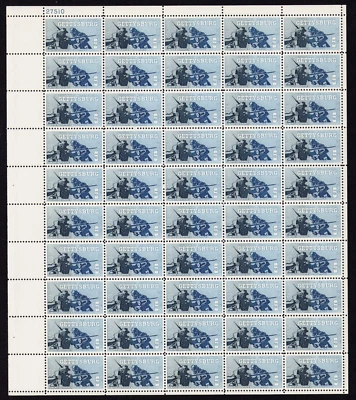 1963 США SC 1180 5c гражданской войны столетие Геттисберг полный лист 50 MNH - Изображение 1 из 2