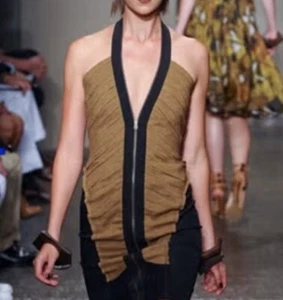 Nuevo $2695 L Donna Karan Etiqueta Negra Colección Avant Garde Vestido Deconstruido 10 - Imagen 1 de 24