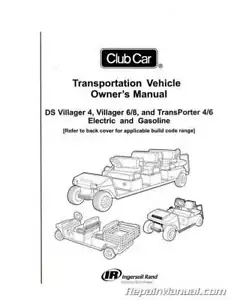 Club Car Transportation Villager Transporter Manual del propietario: 103472530 - Imagen 1 de 1