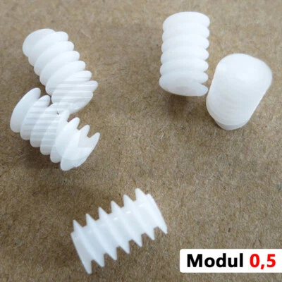 MARKENLOS Modulo 0,5 plastica 6x10mm trasmissione a vite senza fine per albero motore 2mm RC modellismo