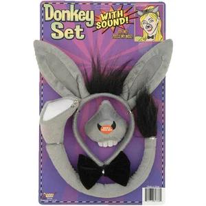 Donkey Headband and Nose Ears Bow Tie Set with Sound - Picture 1 of 1