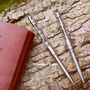 Mini Titanium Alloy keychain Ball Pen Office Signature Pen Outdoor Travel EDC - Picture 1 of 23