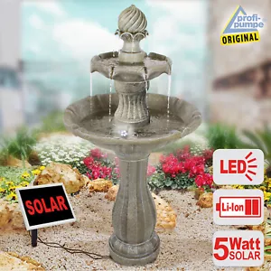 GARTENBRUNNEN SOLAR SPRING BRUNNEN ZIERBRUNNEN SOLAR TEICHPUMPE WASSERSPIEL LED - Bild 1 von 6