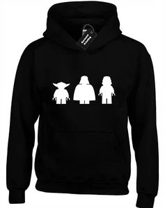 YODA DARTH KIDS CHILDRENS HOODY HOODIE COOL STAR TROOPER STORM WARS VADER BOYS - Picture 1 of 6