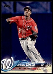 2018 TOPPS MICHAEL TAYLOR WASHINGTON NATIONALS #461