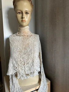 Remarkable Antique French Edwardian Blouse - Battenburg lace - Picture 1 of 8