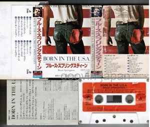 BRUCE SPRINGSTEEN Born In the USA JAPAN CASSETTE w/PS(Flap)+INSERT 28KP1126 - Picture 1 of 4
