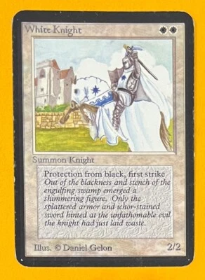 MTG WHITE KNIGHT Alpha (OldManMTG 008-213) - Image 1 of 4