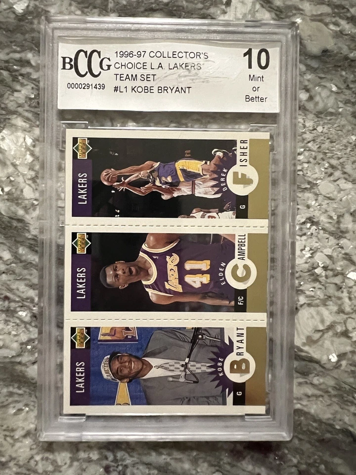 Kobe Bryant Los Angeles Lakers 1996-97 Upper Deck Collector's Choice #L1 BCCG 10 Foto 1 de 2