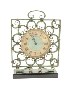 JaegerLeCoultre desk clock 8 days wrought iron case - Picture 1 of 7
