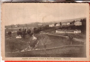 CARTOLINA BONORVA FP VIAGGIATA 1916 DEPOSITO E ALLEVAMENTO DI CAVALLI PANORAMA - Foto 1 di 2