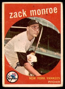 1959 Topps #108 Zack Monroe pr