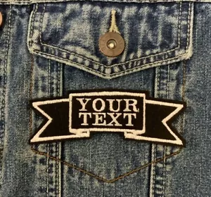 INDIVIDUELL PERSONALISIERT BANNER BIKER PATCH CLUB TRIKER AUFNÄHEN BESTICKT FILZ PATCH - Bild 1 von 1