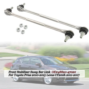 Barra estabilizadora delantera 2 piezas para Toyota Prius Lexus CT200h 2011-2016 enlace EE. UU. - Imagen 1 de 16
