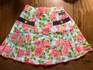 NWT Matilda Jane Salt Water Taffy Skirt w/Bag Good Hart Floral Pleated Size 4 - Picture 1 of 3