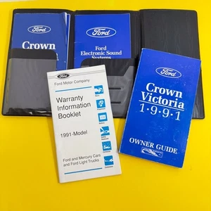 1991 Ford Crown Victoria Owner Guide~Pouch~Blank Maintenance Log~Operations Book - Bild 1 von 16