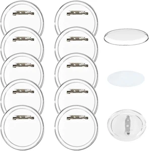 FOGAWA 30 Pcs Buttons Selber Machen Ohne Buttonmaschine 60Mm Button Pins Ansteck - Bild 1 von 12