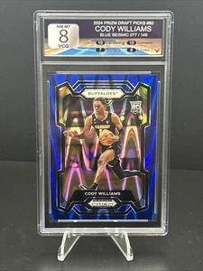 2024 Panini Prizm Draft Cody Williams RC Blue Seismic #80 /149 VCG 8 NM 🔥🏀🔥 - Picture 1 of 3