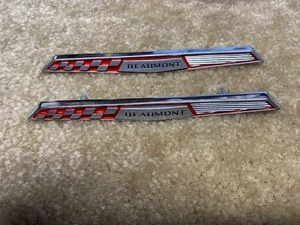 66 67 Nuevo par de emblemas de guardabarros canadiense Beaumont 3393529 1966 1967 hecho en Estados Unidos - Imagen 1 de 2